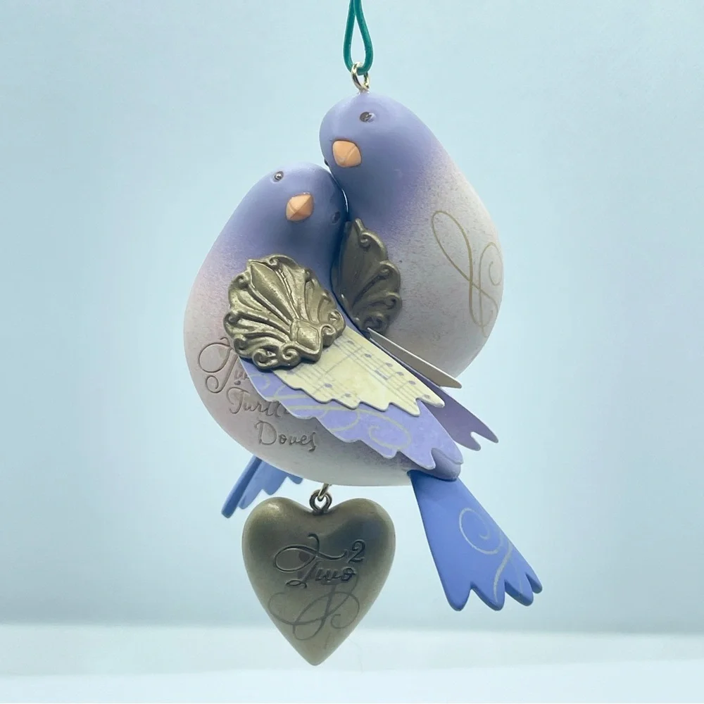 Hallmark Keepsake Two Turtle Doves 12 Days Of Christmas Ornament 2nd in series‎